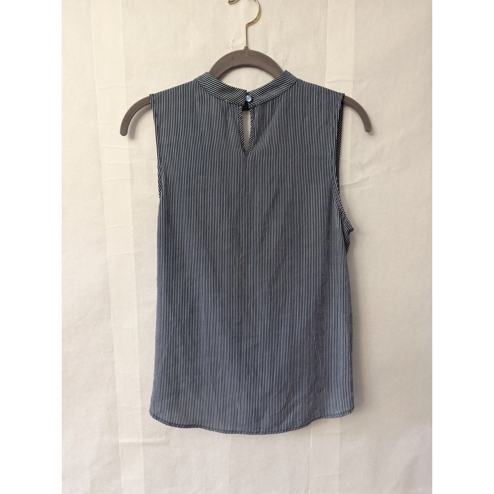 Monteau Women's Sleeveless Striped Tank Blouse Size Medium